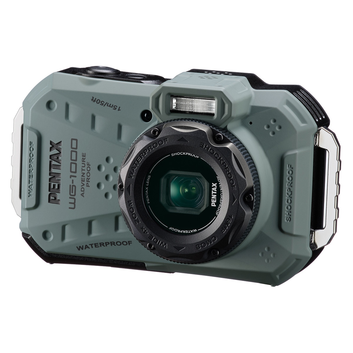 Cámara compacta de aventura Pentax WG-1000, 16 MP, vídeo Full HD Verde Oliva-2