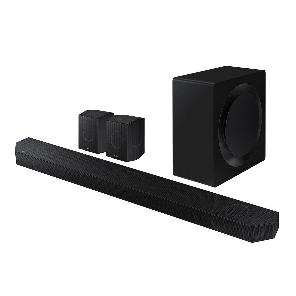 Barra de sonido Samsung 2024 HW-Q990D/ZF, 11.1.4, 656W, Dolby Atmos y DTS:X, Subwoofer inalámbrico, Wi-Fi, compatible con Asistentes de voz.. Negro-1