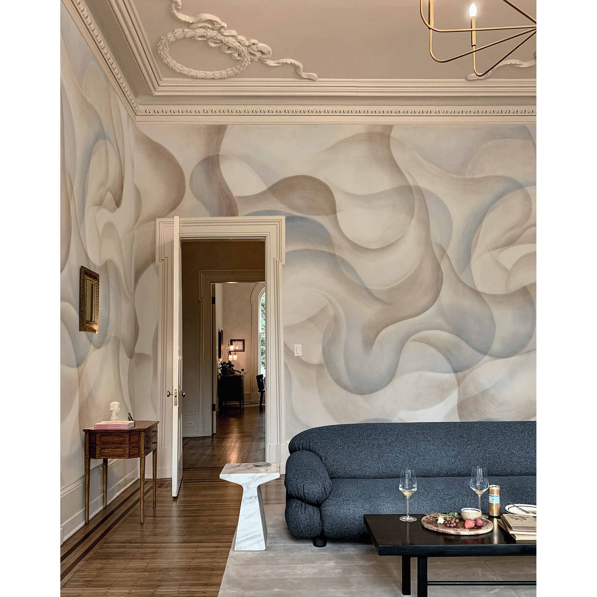 Mural My Cave Rest Time Azul-5