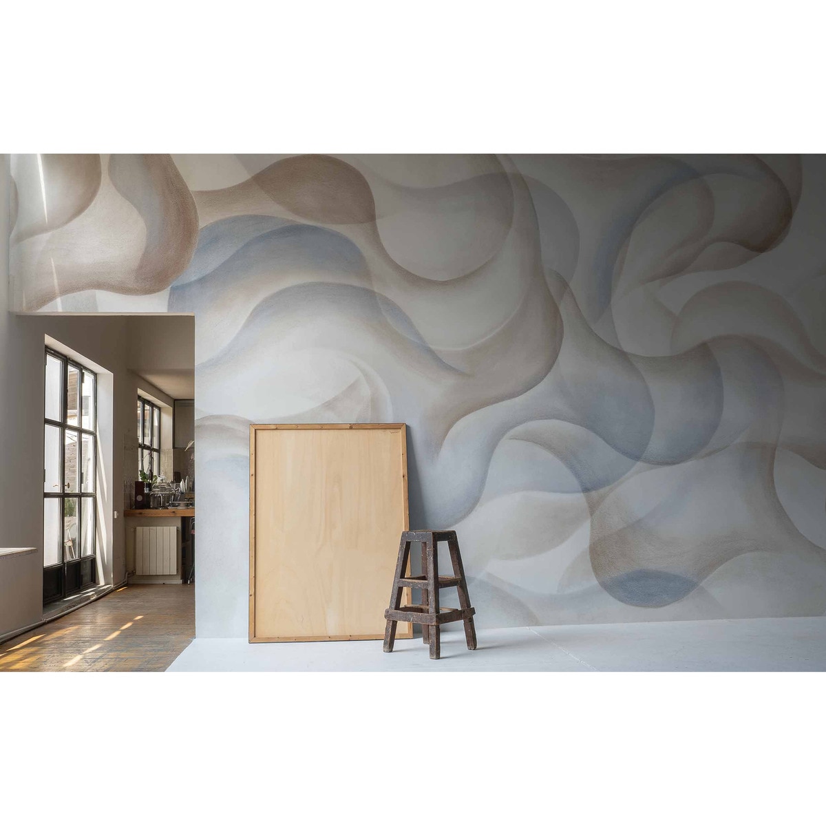 Mural My Cave Rest Time Azul-4