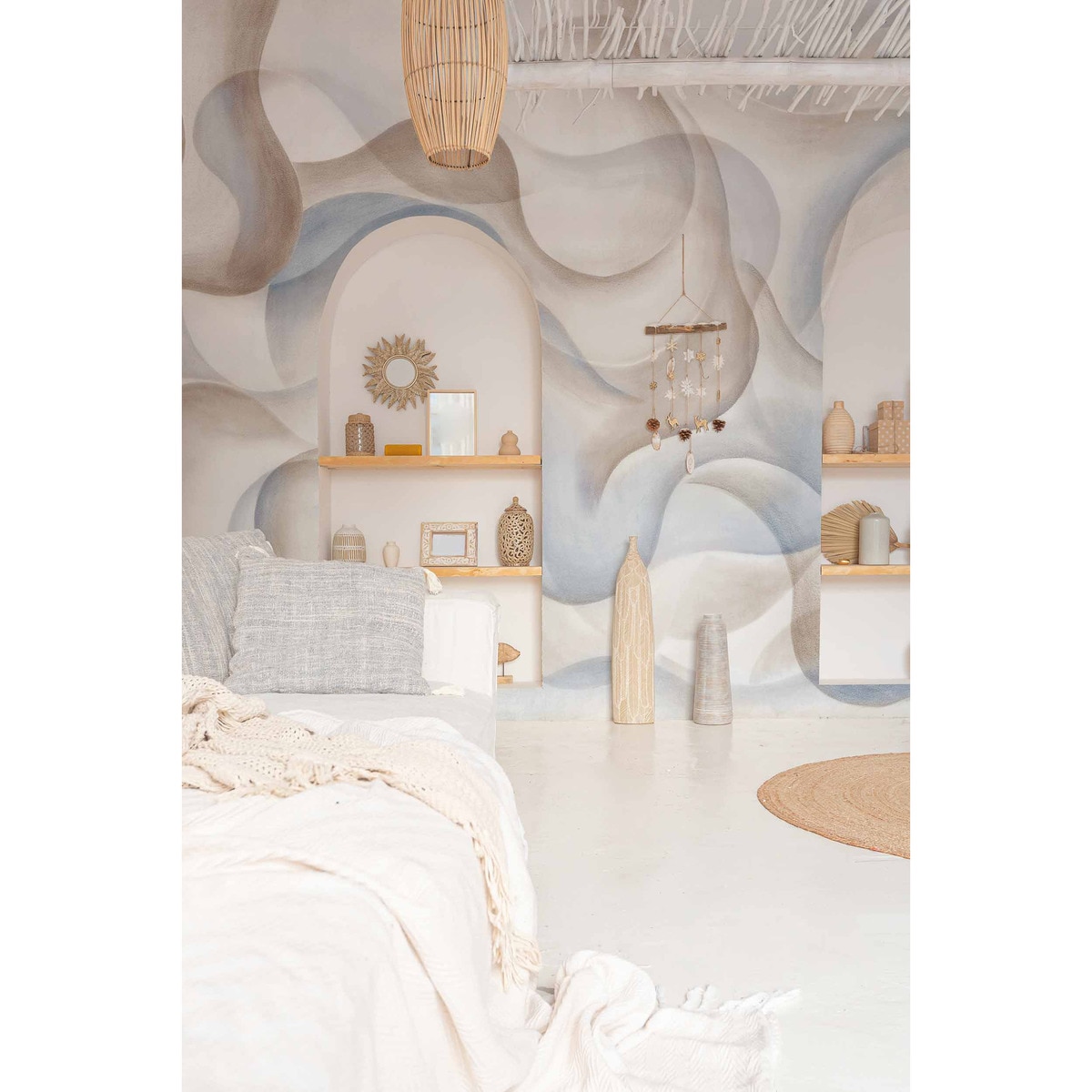 Mural My Cave Rest Time Azul-2