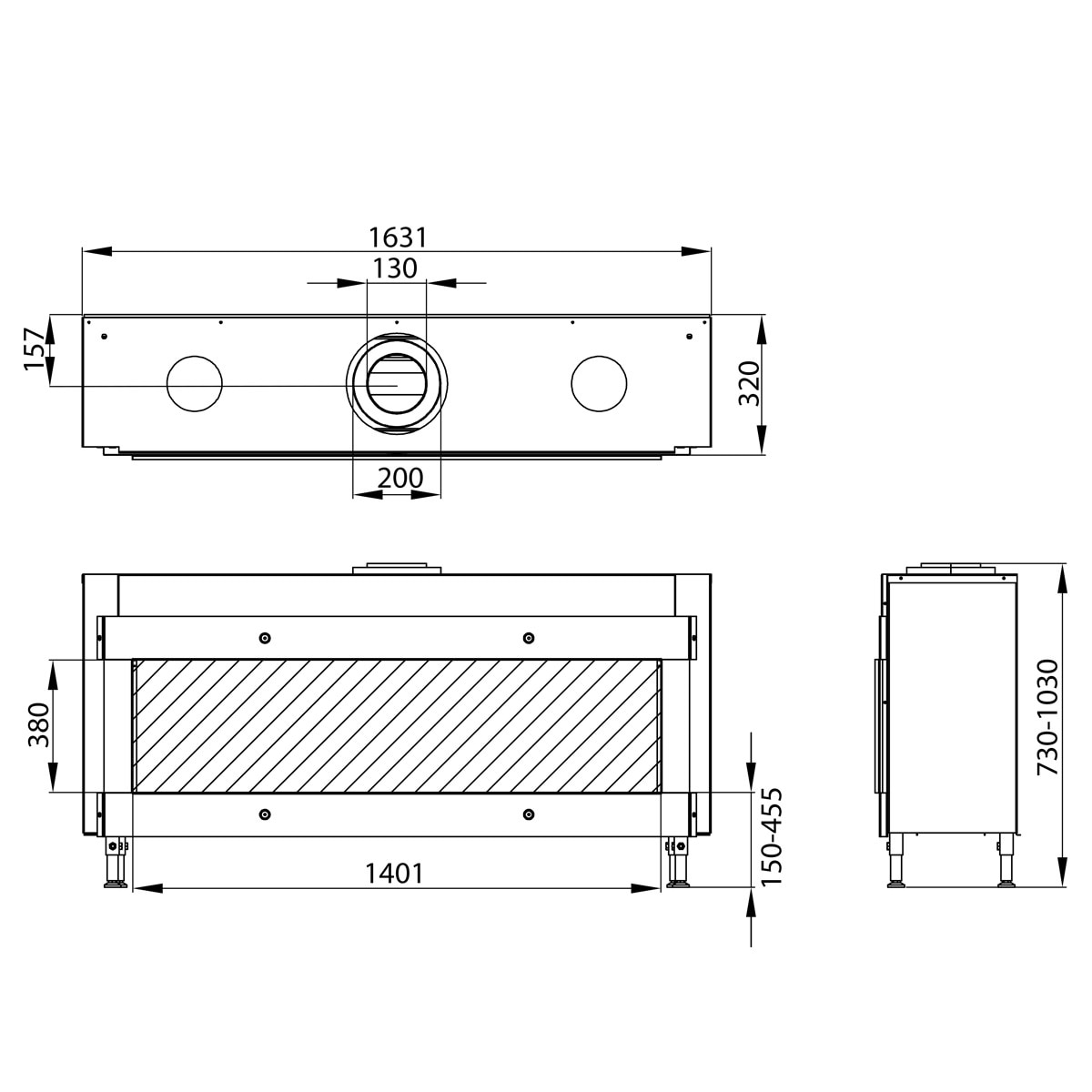Hogar Gas Natural MG-140/38 DQ Madera-3