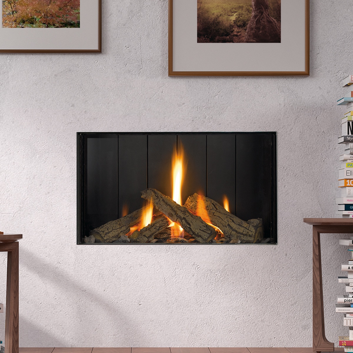 Hogar Gas Natural MG-73/38 DQ Madera-2