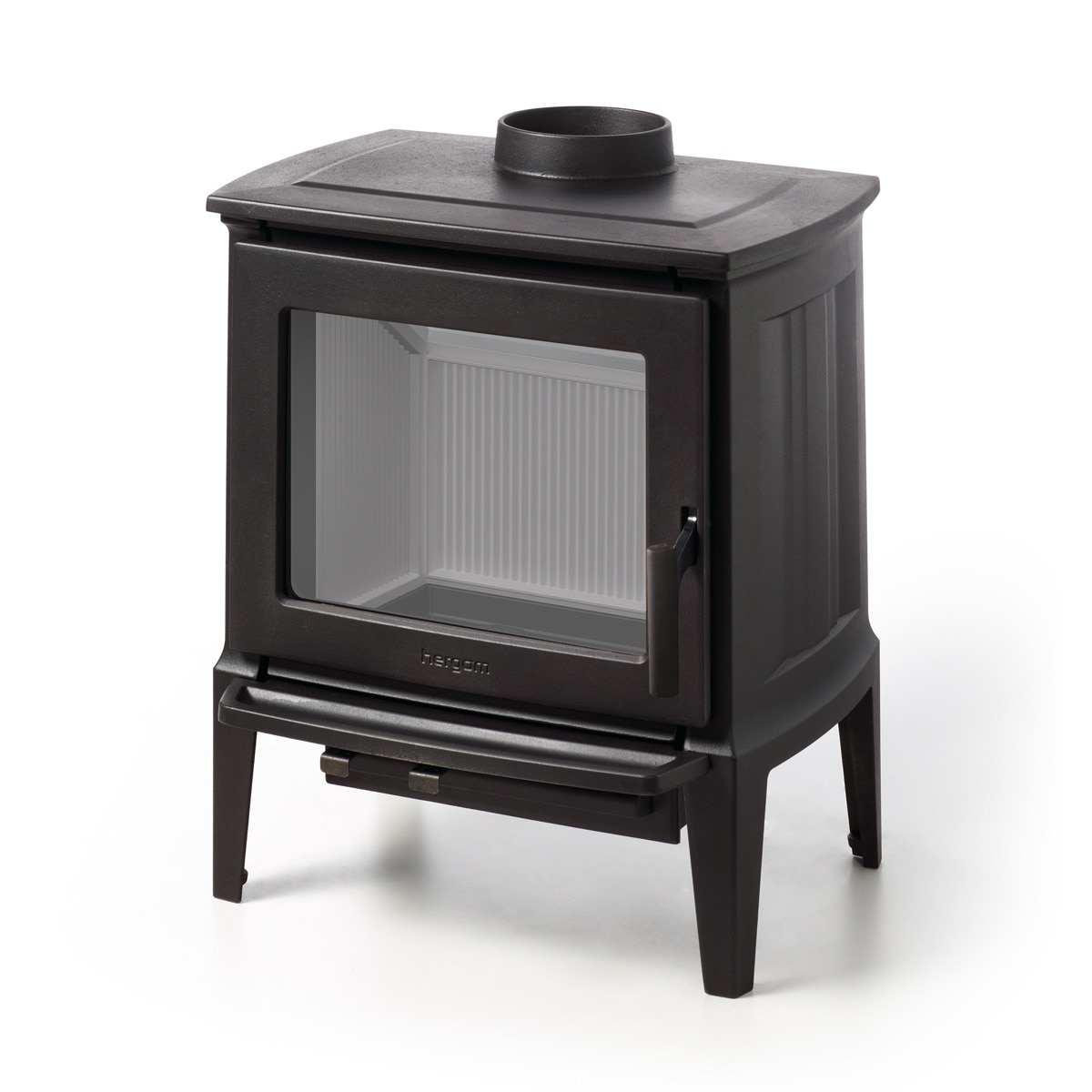Estufa de Leña E-30 S Negro / Blanco-1