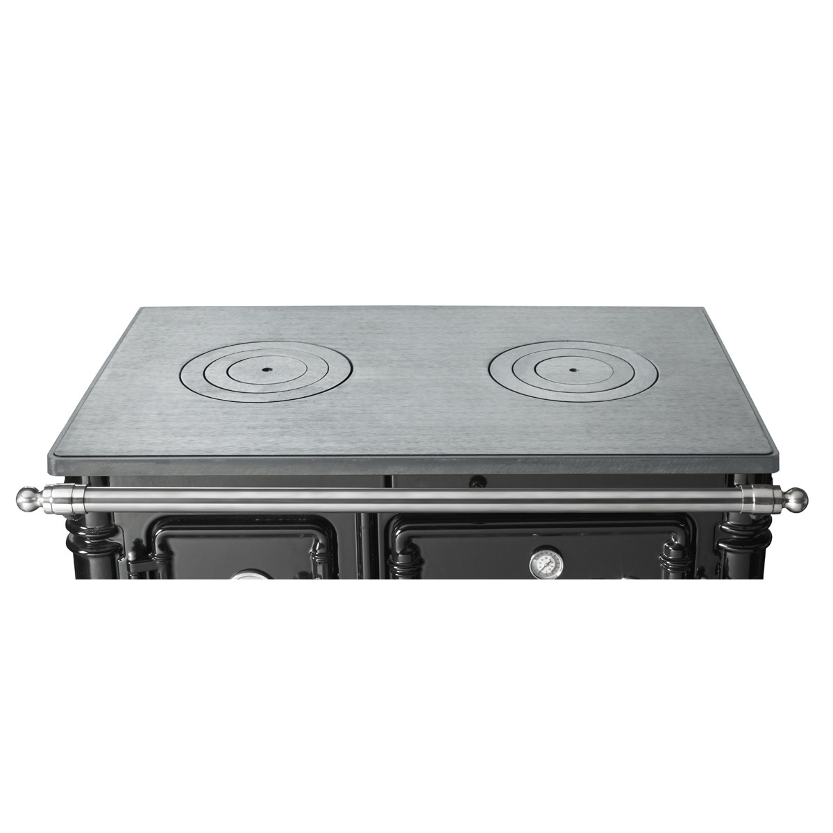 Cocina de Leña L-07/90 Cromo Negro / Cromo-3