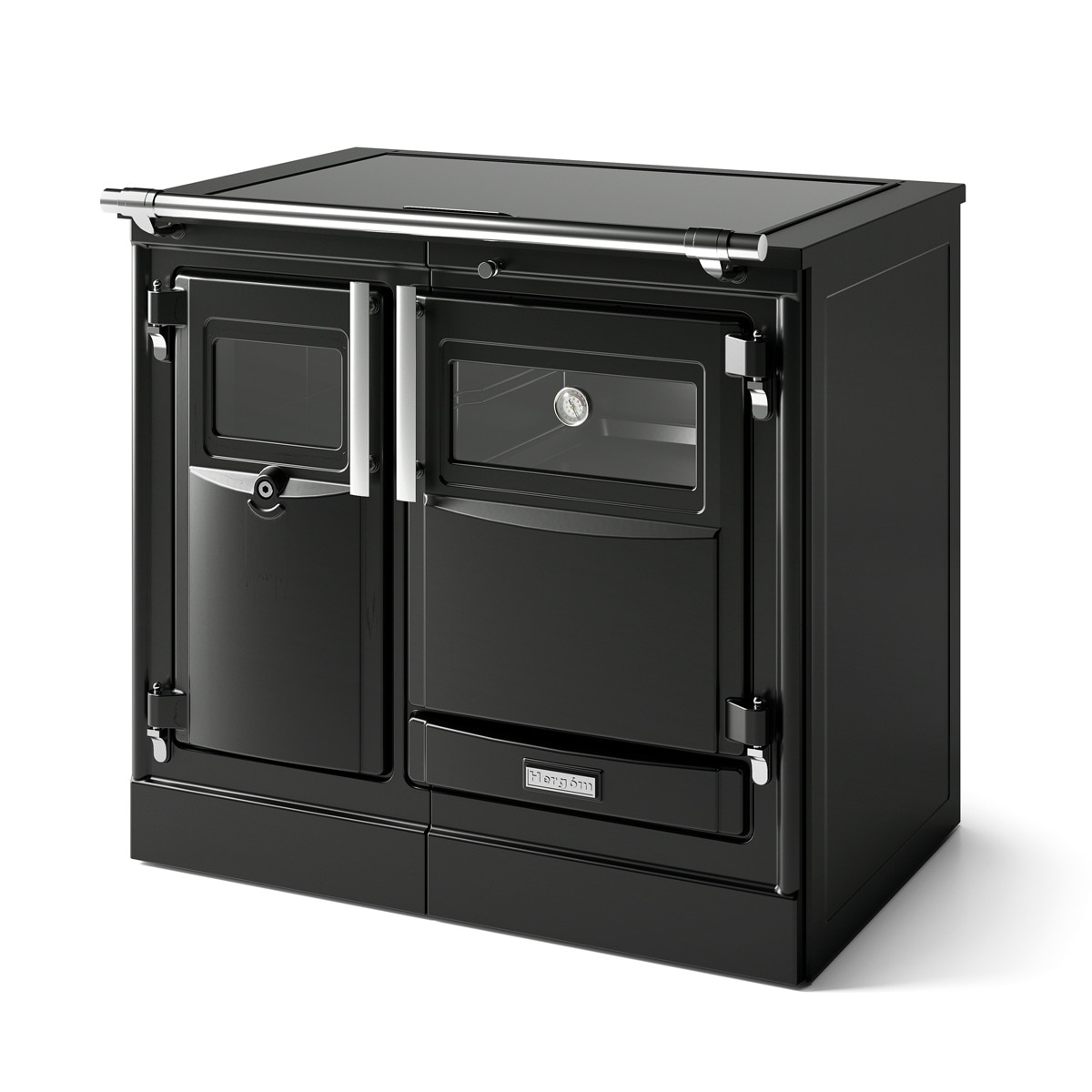 Cocina de Leña Pas 90 Vitro Cromo Negro / Cromo-1