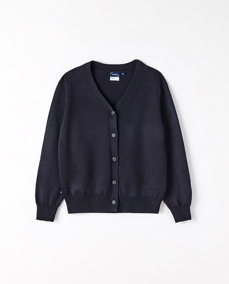 Casaco Básico de Malha Azul-marinho-1