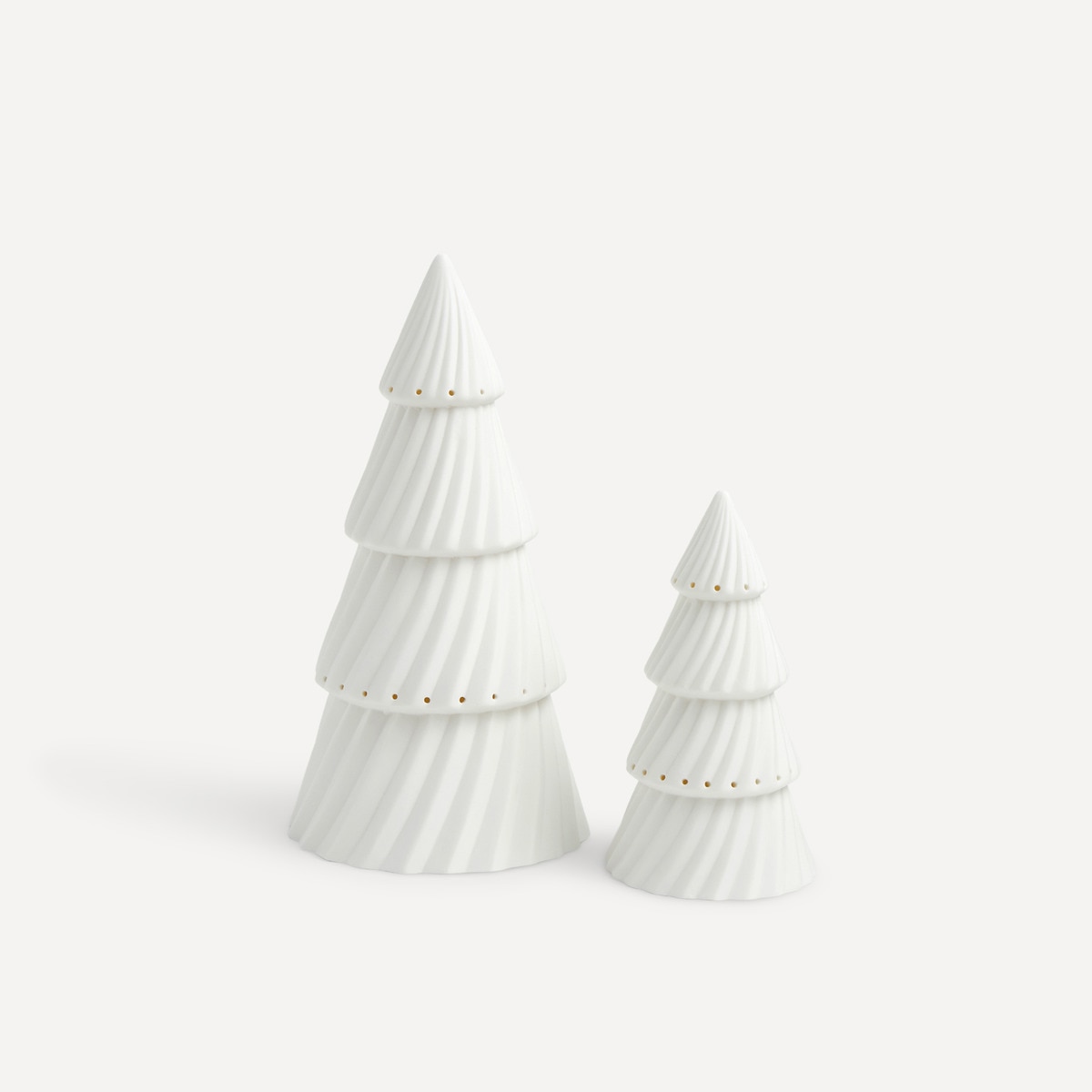 Figura árbol de cerámica con luz LED Navidad El Corte Inglés Blanco-5