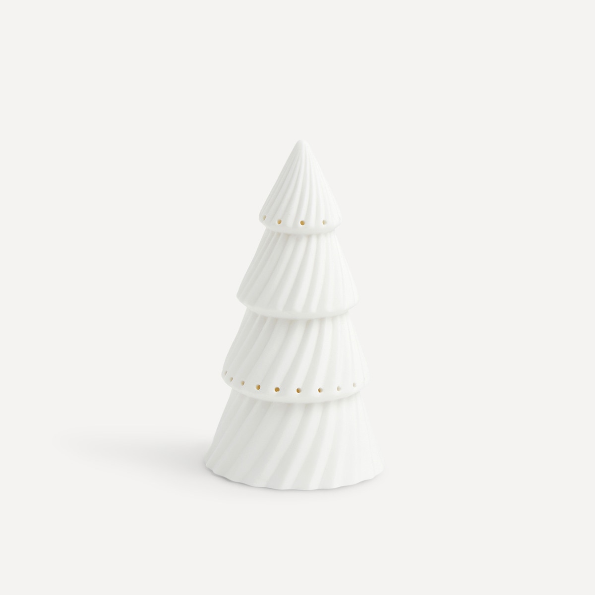Figura árbol de cerámica con luz LED Navidad El Corte Inglés Blanco-2