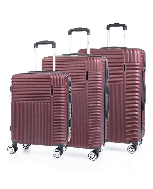 Imagen 0 de Juego de 3 maletas trolley rígidas ultraligeras, de ABS
