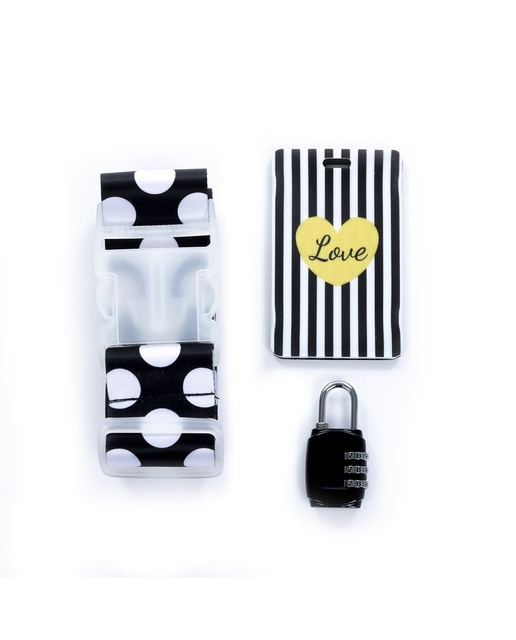 Imagen 0 de Kit de seguridad de equipaje: correa, candado e identificador