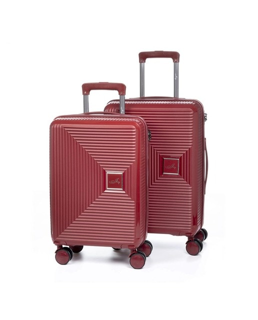 Imagen 0 de Juego de 2 maletas trolley de PP resistente a rotura cerradura TSA