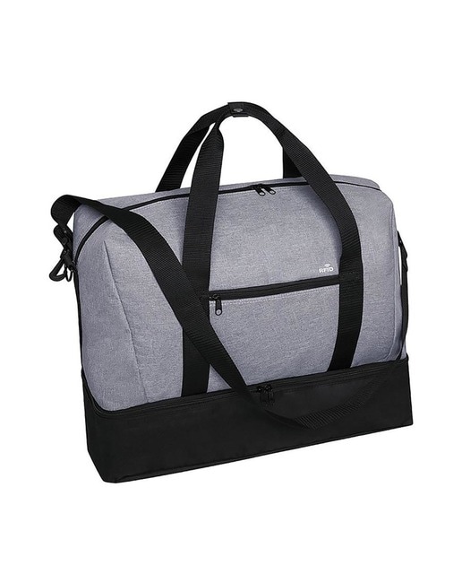 Imagen 0 de Bolso viaje poliester 6000d acabado denim con protector rfid