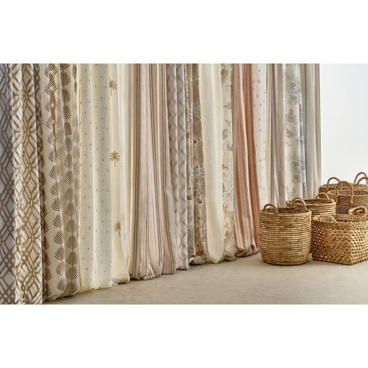 Cortina Confecionada com Sistema Multiusos Kaft Bege-5