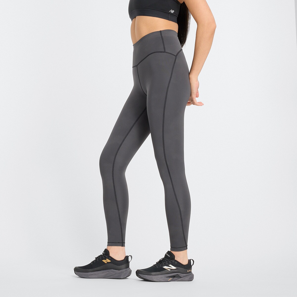 Leggings de Mulher 27" Athletics Reflective Heat Gigh Rise Cinzento-escuro-6
