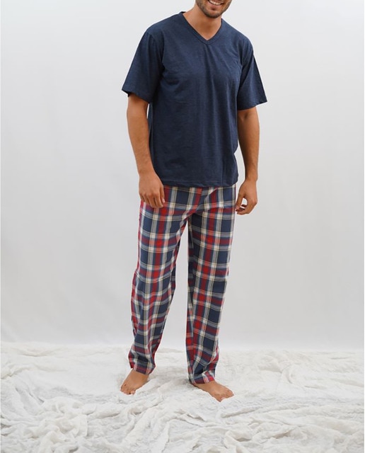 Imagen 0 de Pijama punto liso y tela