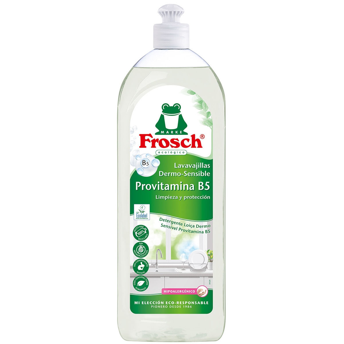 Detergente Manual Loiça Dermo-Sensível B5 embalagem 750 ml