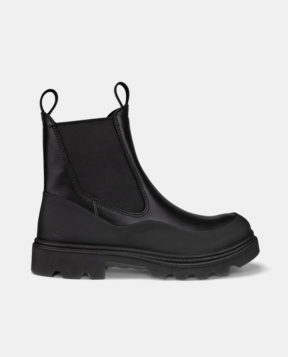 Botas Chelsea Grainer com Sola de Borracha Preto-1
