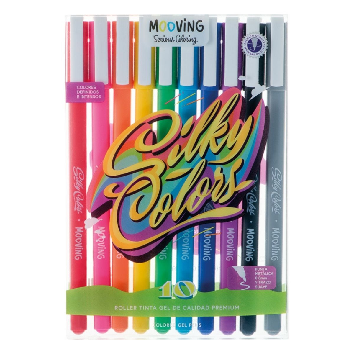 10 canetas tinta gel Mooving Transparente-1