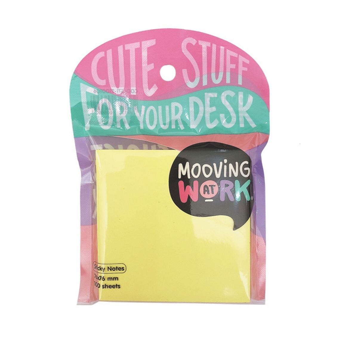 Notas adhesivas 76x76 100hjs Mooving. Rosa-3