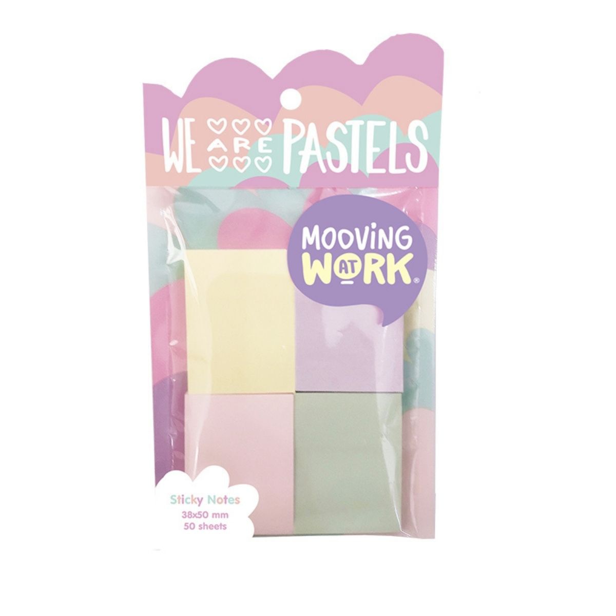 Imagem 0 de Notas adesivas 38x50 4x50hjs pastel Mooving.