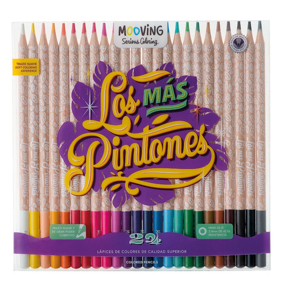 24 làpices de colores Mooving Transparente-1