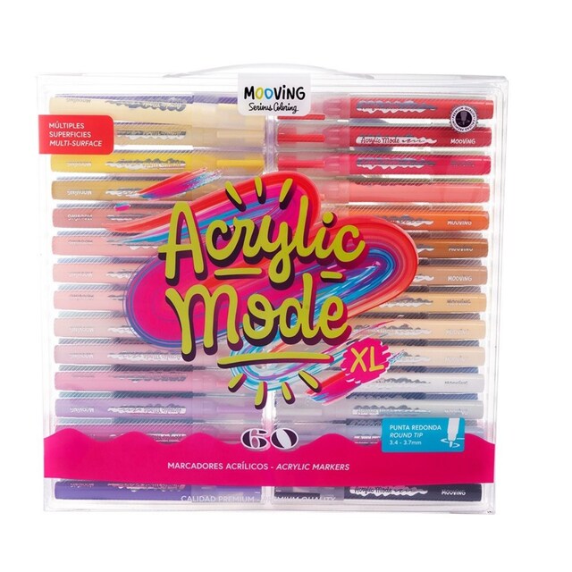 Imagen 0 de 60 marcadores acrílicos Mooving