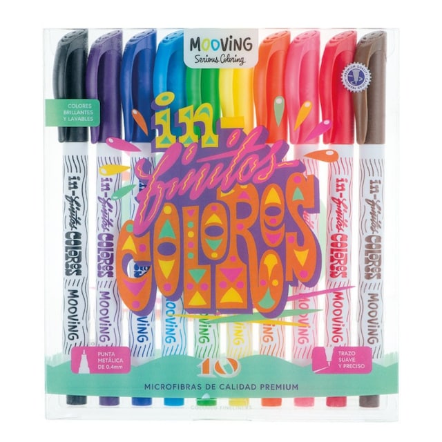 Imagen 0 de 10 marcadores microfibras Mooving