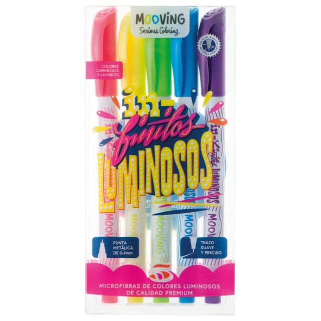 Imagen 0 de 5 marcadores microfibras luminosos Mooving