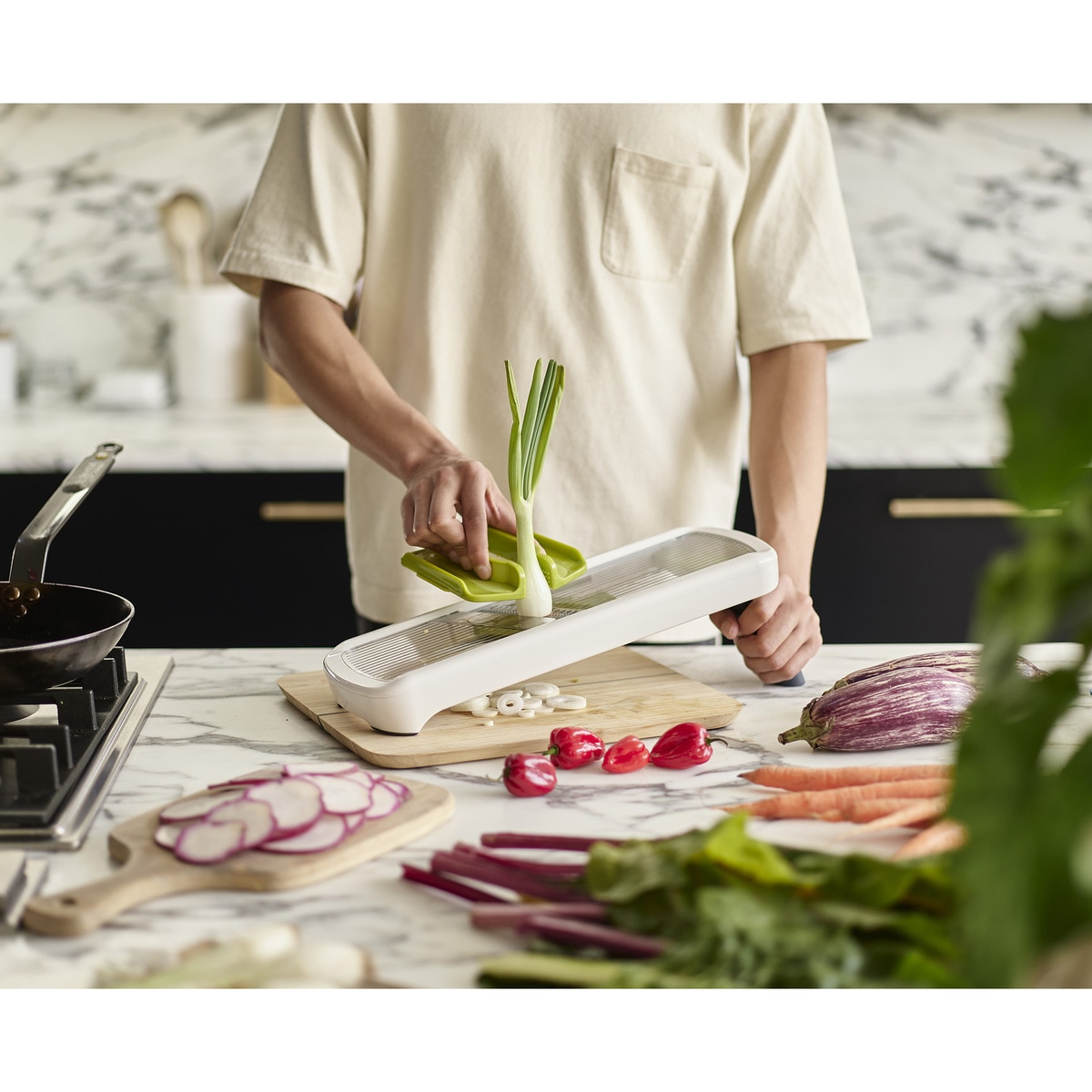 Mandolina de Mesa Plus Branco-4