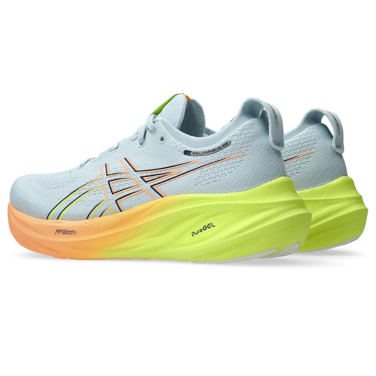 Sapatilhas de Running de Mulher Gel-Nimbus 26 Paris Cinzento / Amarelo-5