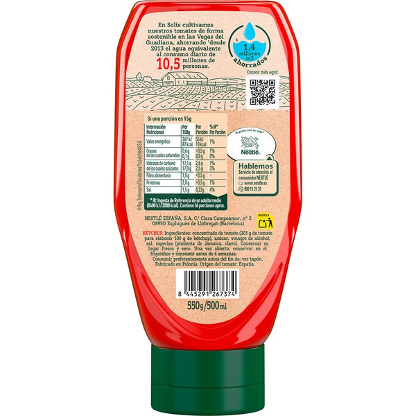 Ketchup mit Tomaten aus nachhaltigem Anbau Behälter 550 g