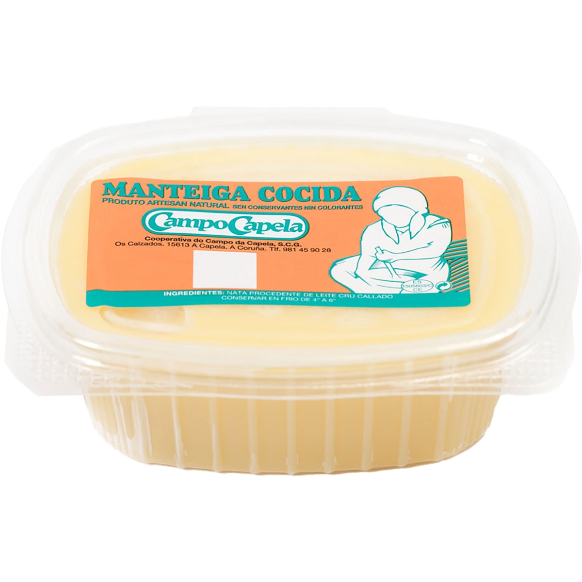 manteca cocida peso aproximado tarrina 1 kg