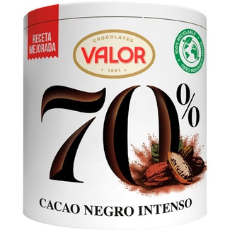 cacao negro 70% soluble sin gluten bote 300 g - Valor