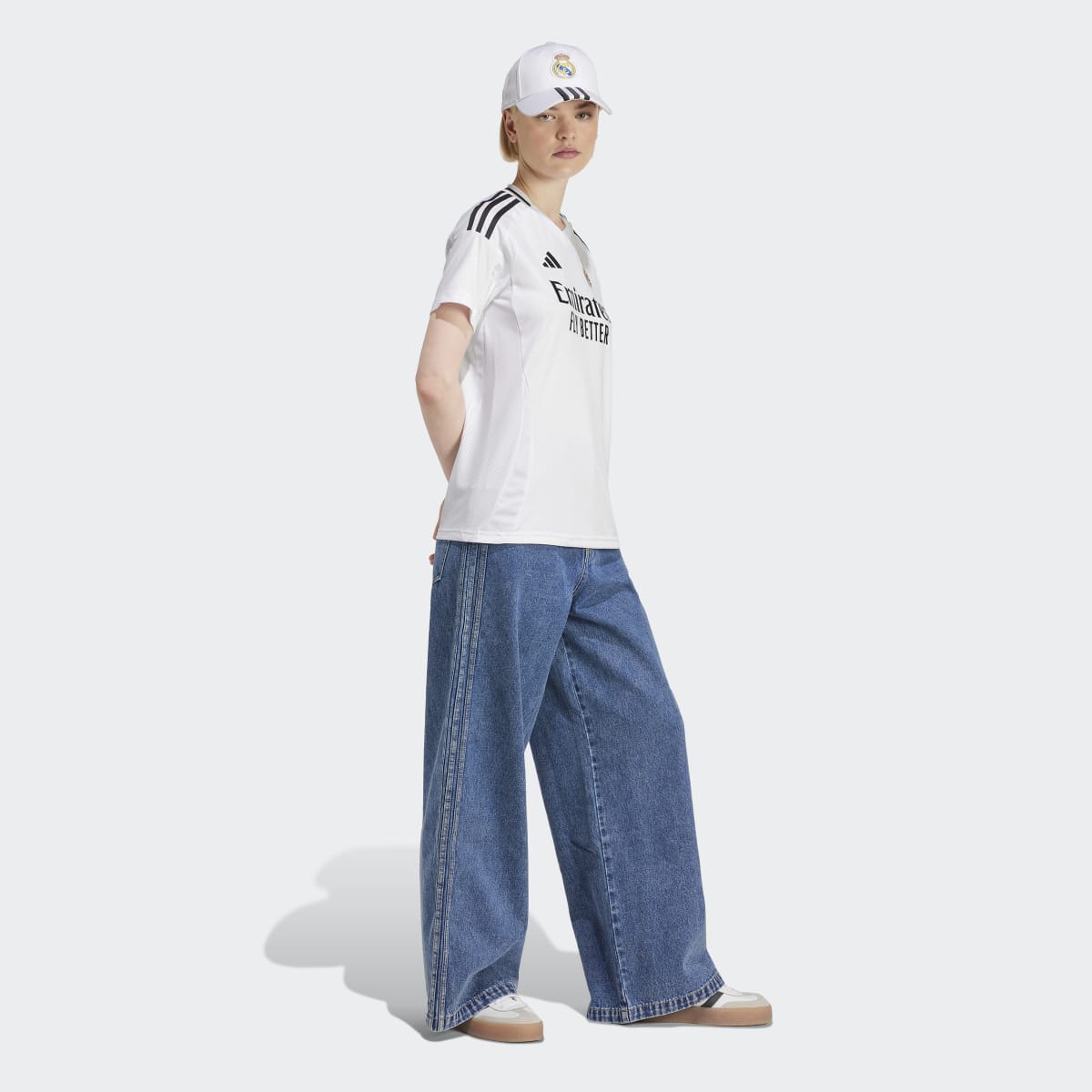 T-shirt de Mulher 1.º Equipamento Real Madrid CF 2024-2025 Branco-5