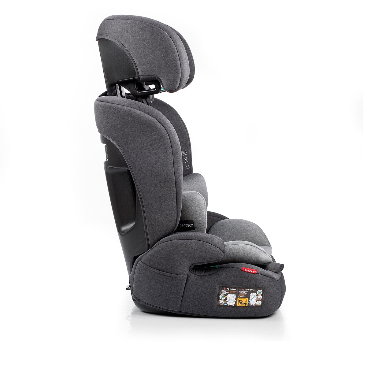 Silla de coche Sri I-Size Kali Ibelt (76-150cm) Gris-5