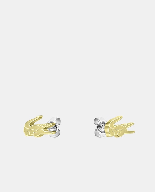 Imagen 0 de Pendientes Crocodile de acero dorado