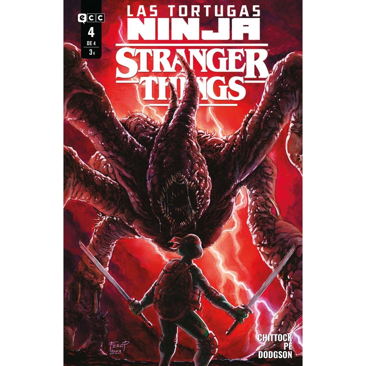 Las Tortugas Ninja/Stranger Things núm. 4 de 4 (Capa mole) 1
