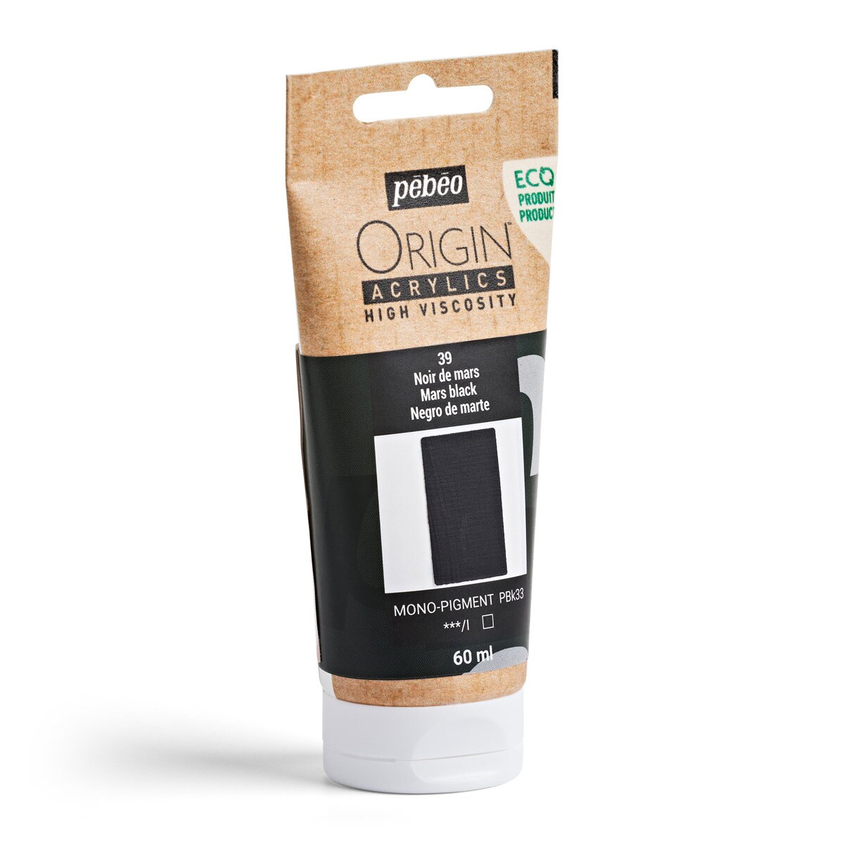 Acrílico mate 60ml origin negro de marte Negro-4
