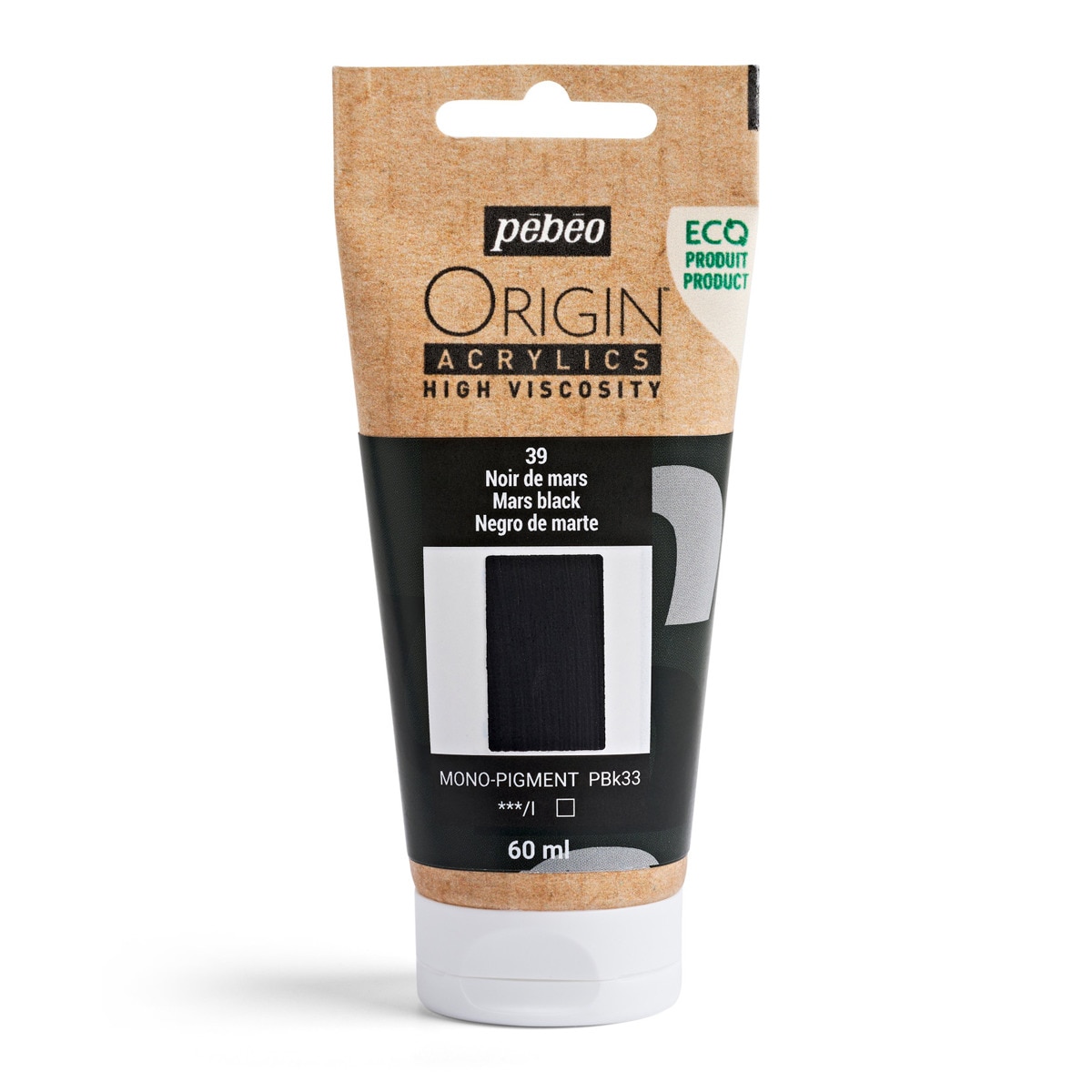 Acrílico mate 60ml origin negro de marte Negro-1