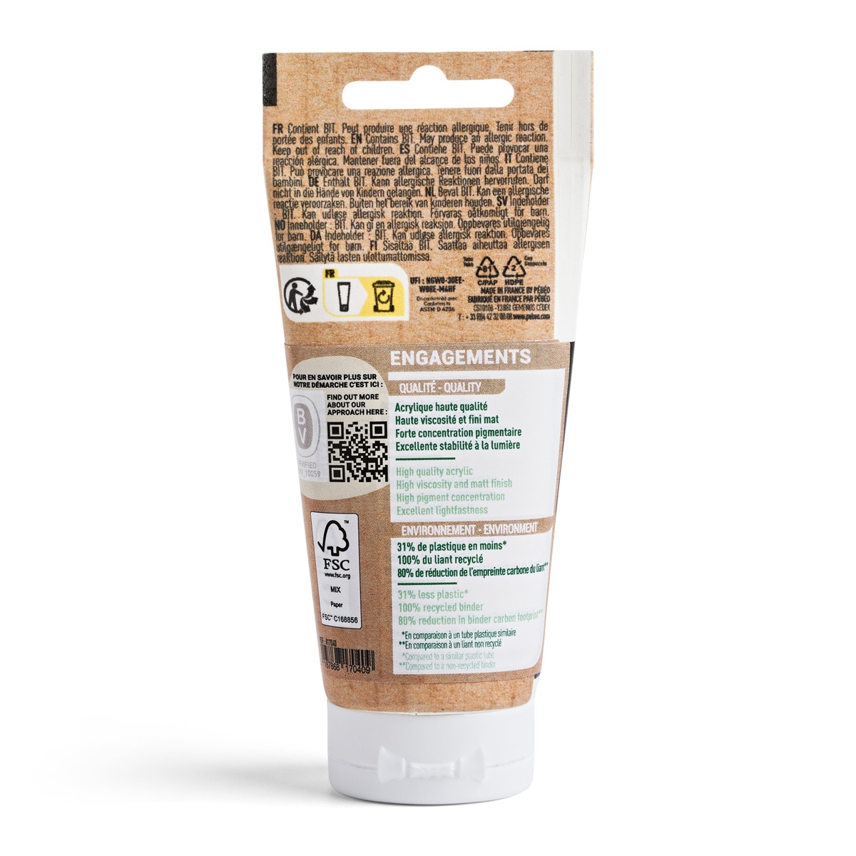 Acrílico mate 60ml origin negro de marfil Negro-3