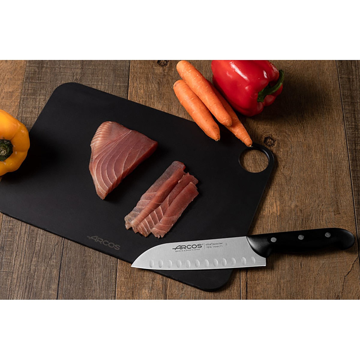 Faca Santoku Maître Arcos Preto-6