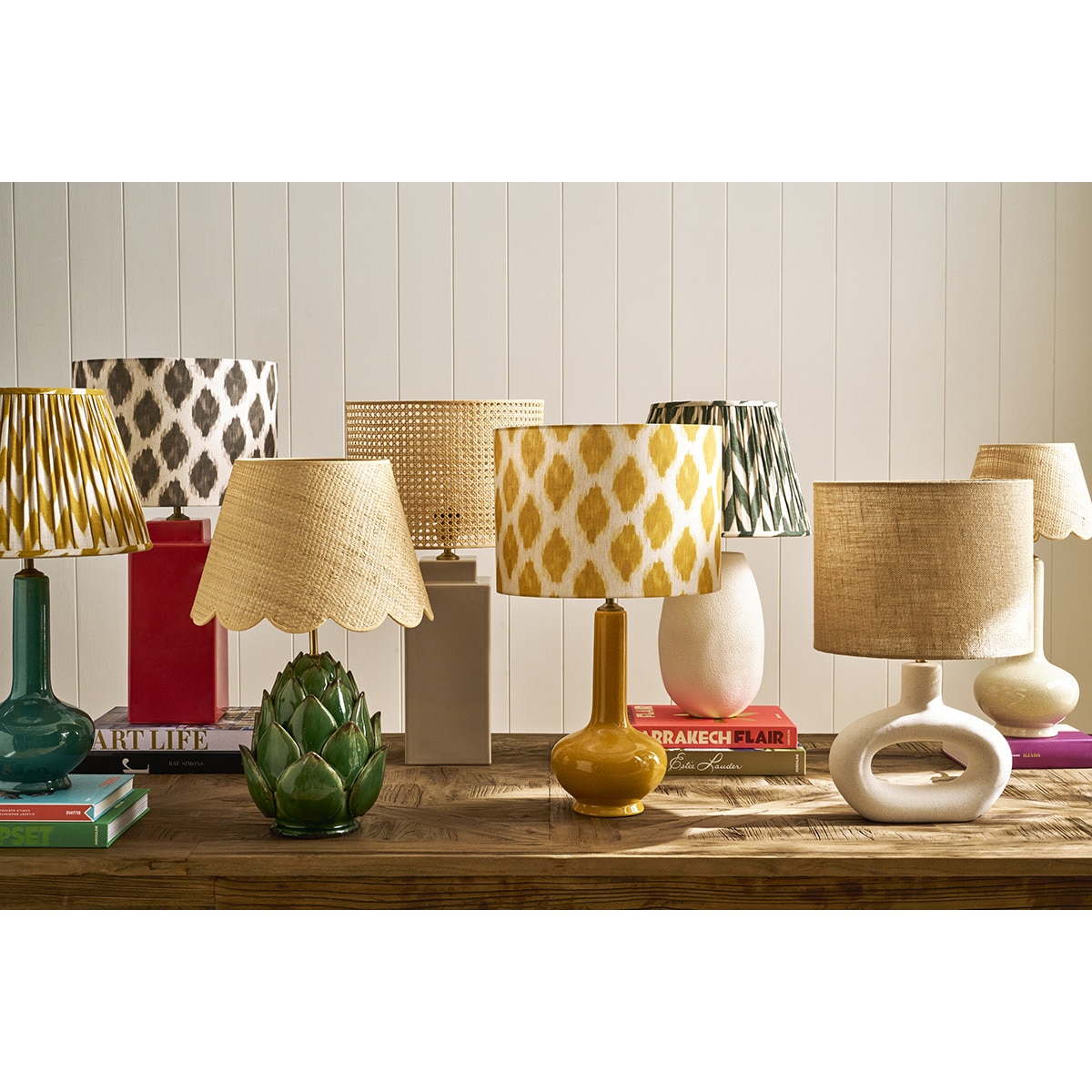 Candeeiro de Mesa Sândalo Branco-6