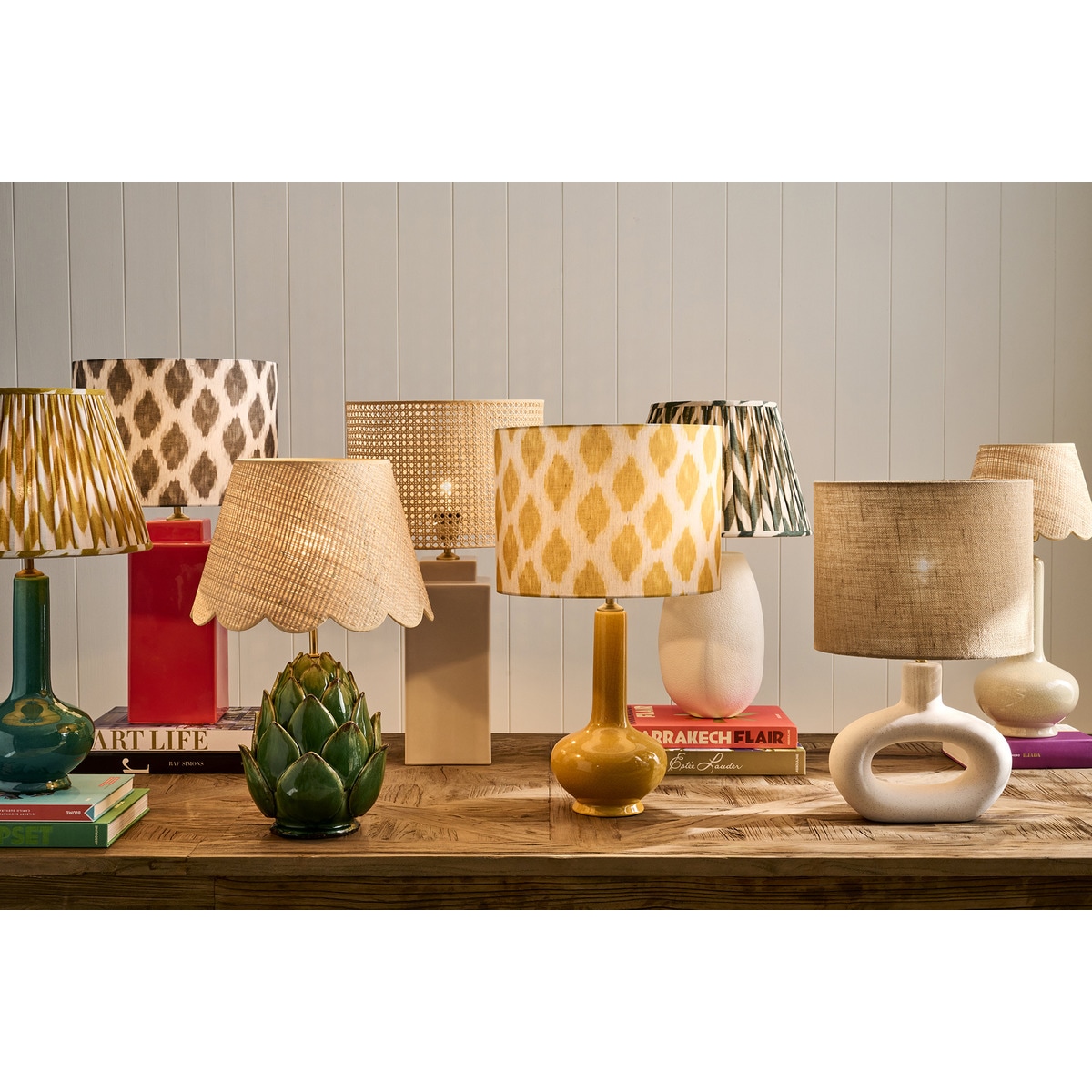 Candeeiro de Mesa Sândalo Branco-7