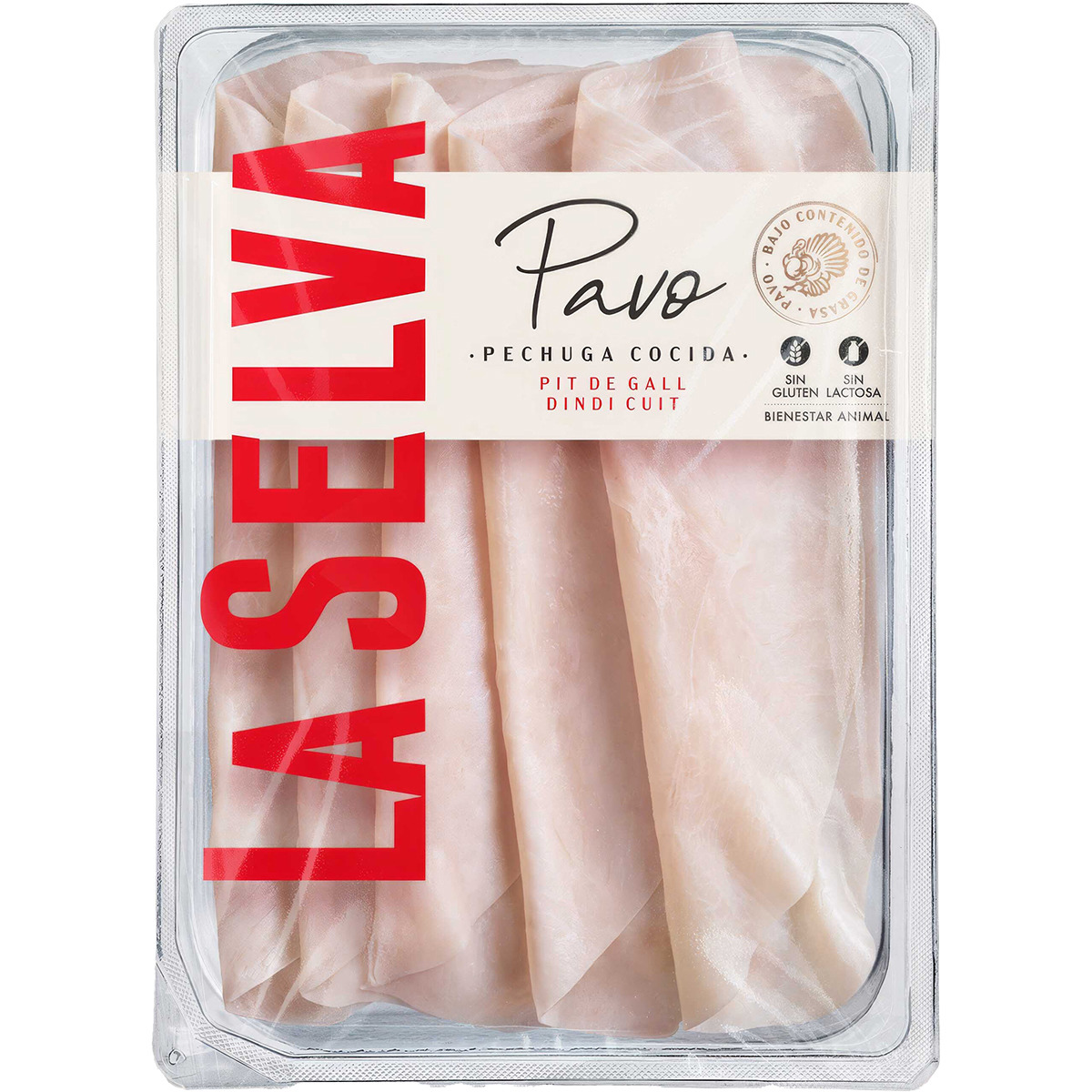 pechuga de pavo cocida en lonchas sin gluten sin lactosa envase 100 g