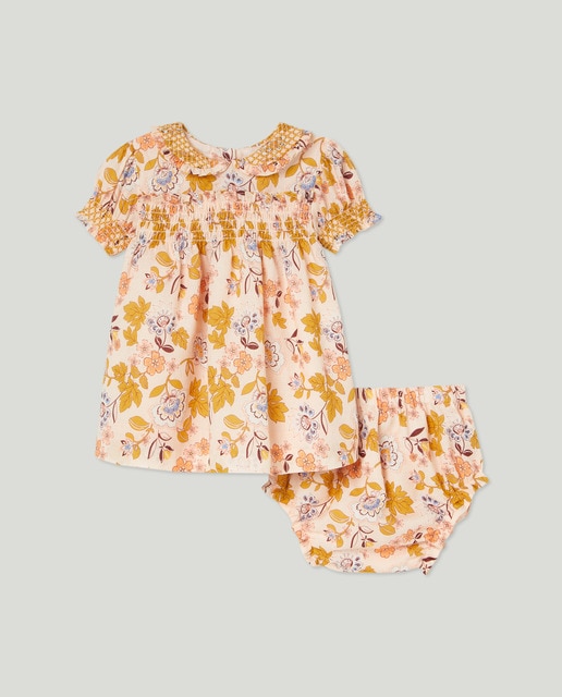 Imagen 0 de Vestido manga corta de bebé niña con estampado all over