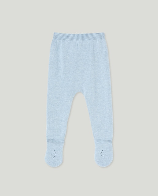 Imagen 0 de Polaina lisa de bebé con detalle desagujado