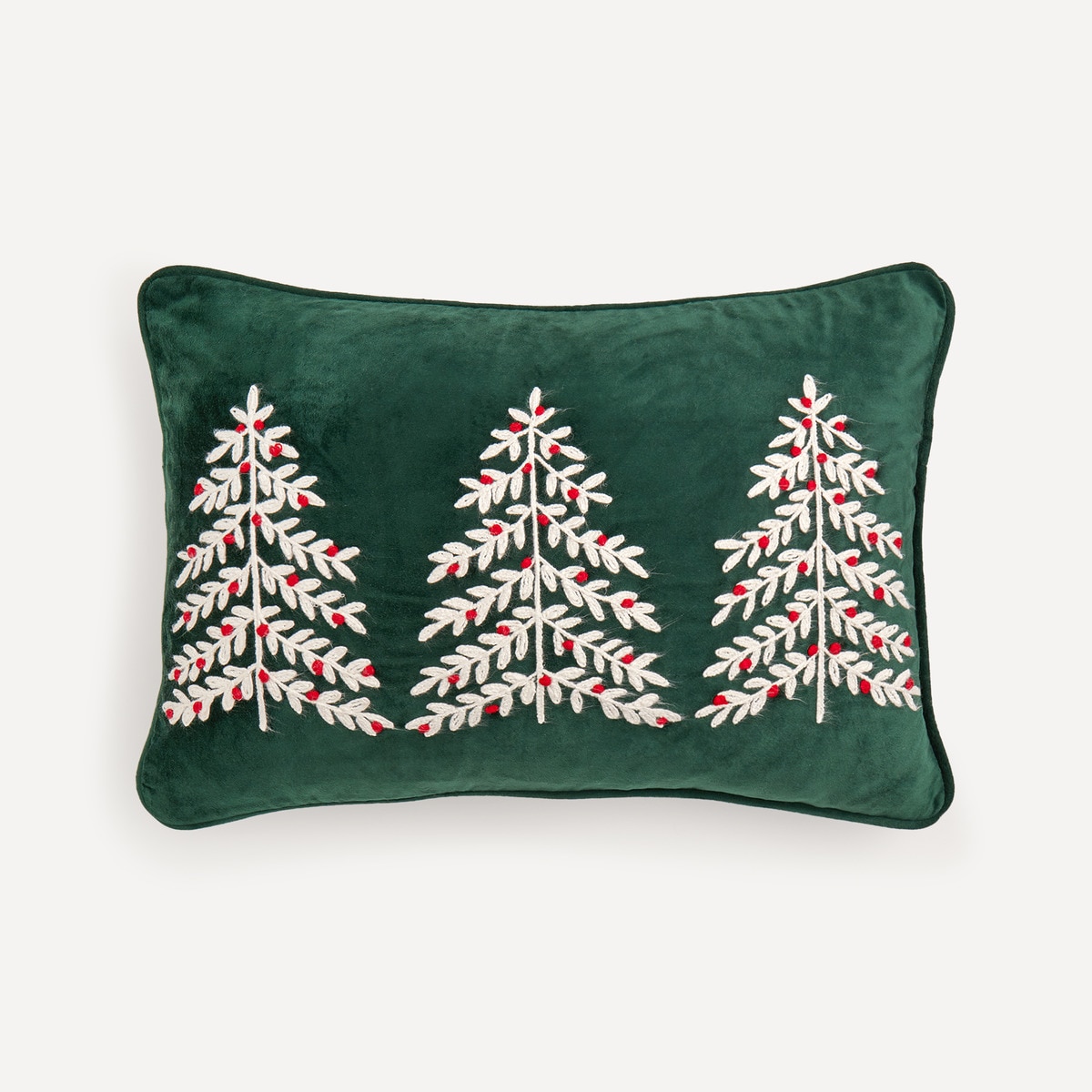 Almofada Decorativa Retangular Bordada Jolly Verde-2