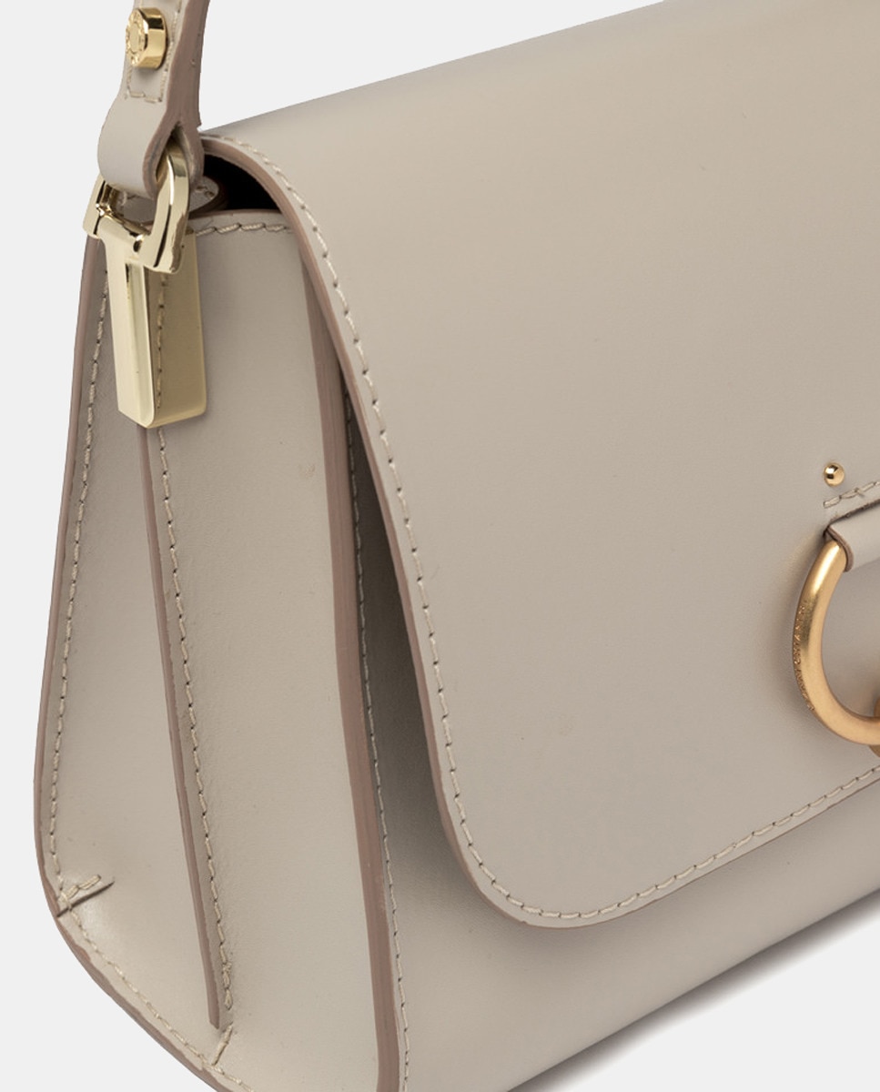 Mala a Tiracolo Modelo Kaia com Aba Branco-5