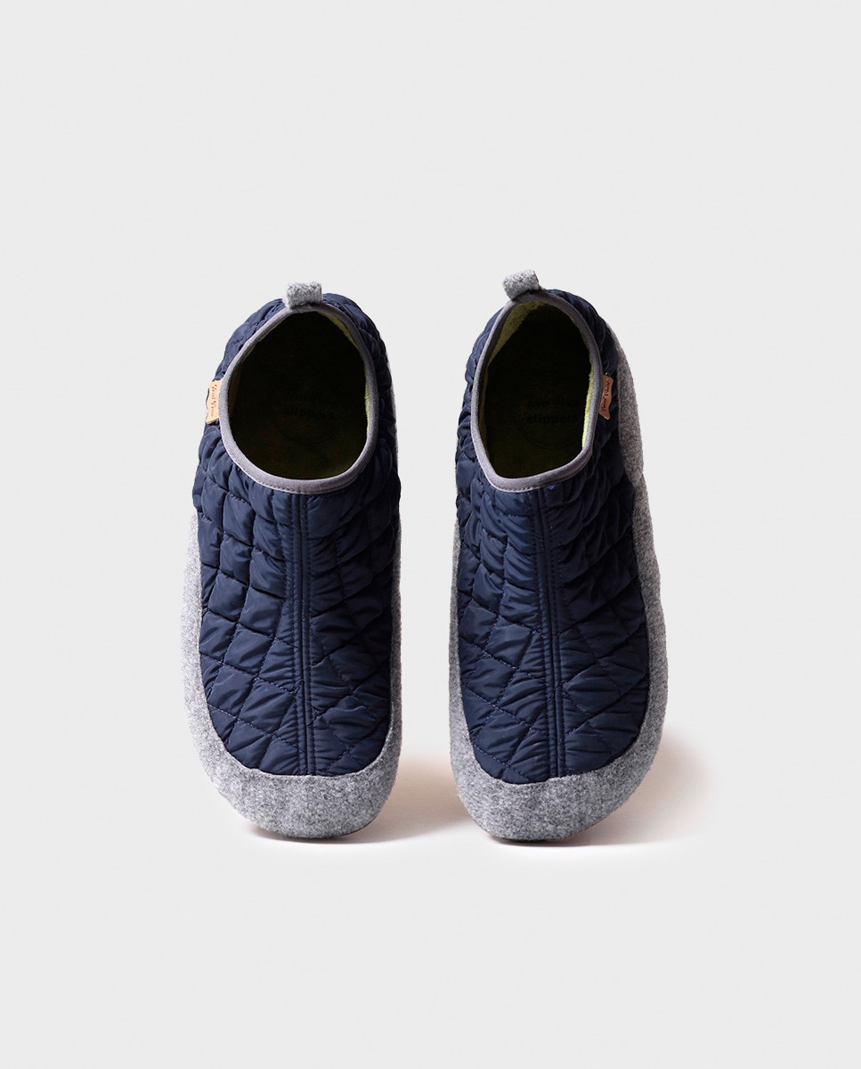 Chinelos de Quarto Azul-3